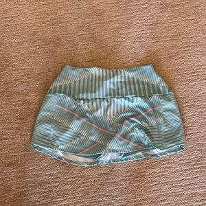 Striped Golf or Tennis Skirt with Pink Accents